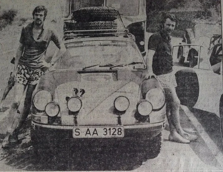 East African Safari Rally 1971, voiture de test